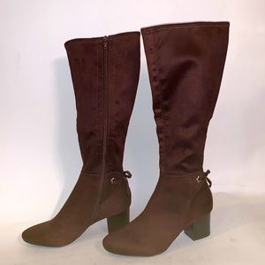 Charter Club Jaccque stretch boot in brown size 6 1/2
